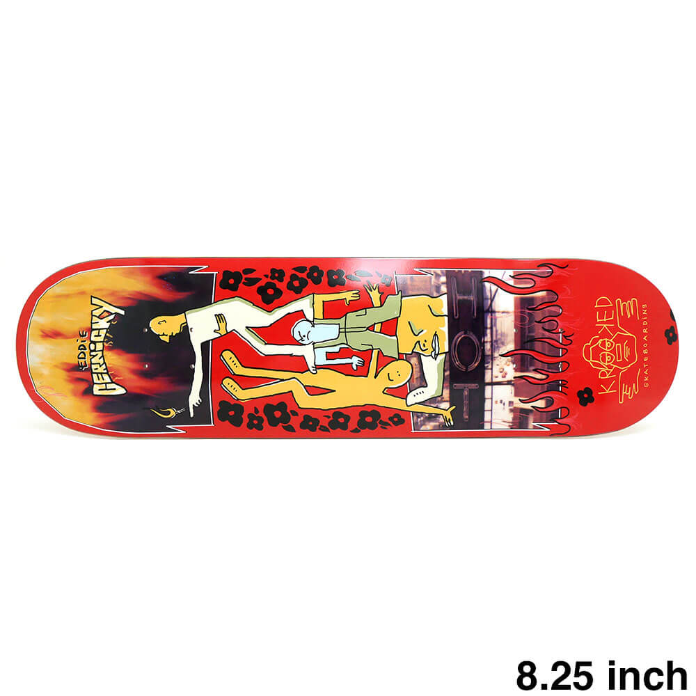 KROOKED DECK クルキッド デッキ EDDIE CERNICKY HOT 8.25 スケートボード スケボー