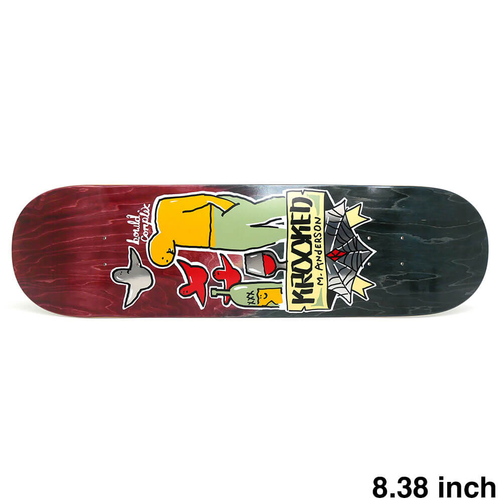 KROOKED DECK クルキッド デッキ MIKE ANDERSON COMPLEX 8.38 スケートボード スケボー