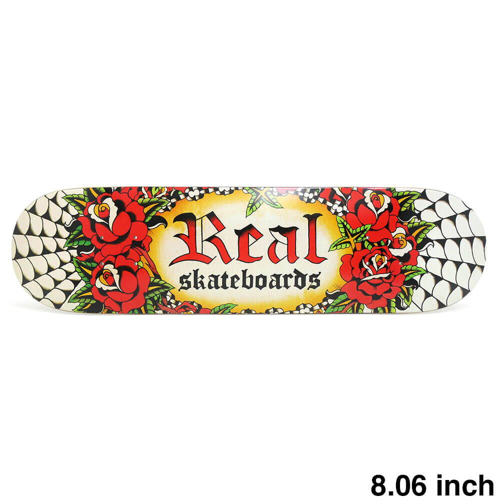 楽天市場】real skateboard deck 8.06の通販