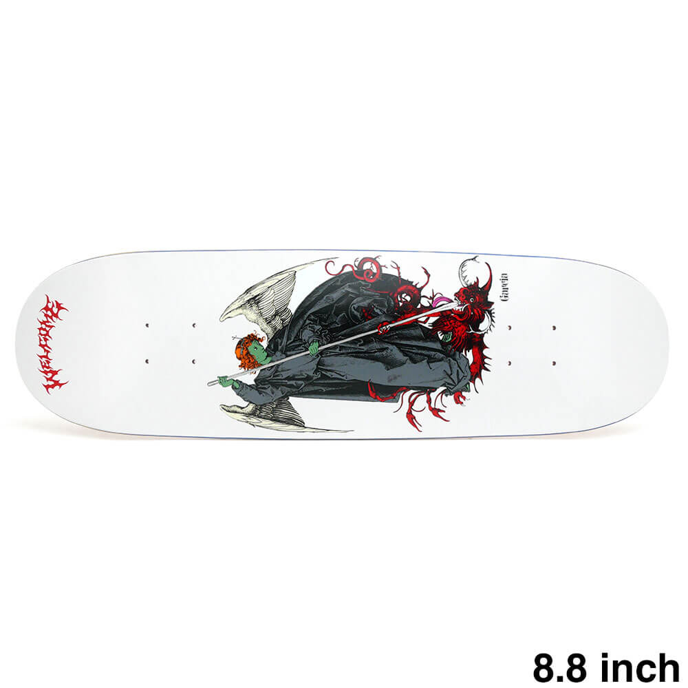 WELCOME DECK ウェルカム デッキ NICK GARCIA SPEAR WHITE/RED 8.8 SON OF BOLINE SHAPE スケートボード スケボー