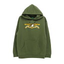 【セール】ANTIHERO HOOD アンチヒーロー パーカー EAGLE ARMY GREEN スケートボード スケボー