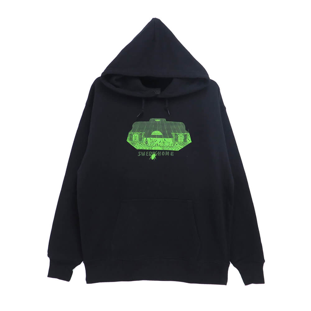 【セール】COCKROACH HOOD コックローチ パーカー HOIHOI BLACK スケートボード スケボー