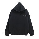 GRAND COLLECTION HOOD グランドコレクション パーカー SCRIPT BLACK 刺繍ロゴ スケートボード スケボー