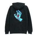 SANTA CRUZ HOOD サンタクルーズ パーカー SCREAMING HAND BLACK スケートボード スケボー