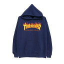 THRASHER HOOD スラッシャー パーカー FLAME NAVY（US企画） スケートボード スケボー