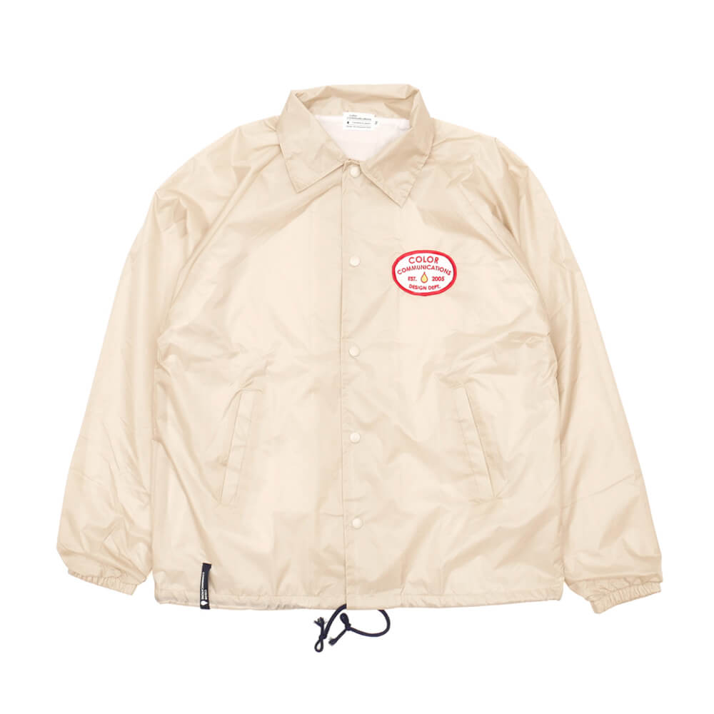 【セール】COLOR COMMUNICATIONS JACKET カラーコミュニケーションズ ジャケット STATION PATCH COACH BEIGE スケートボード スケボー