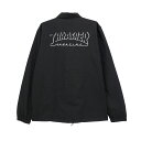 THRASHER JACKET スラッシャー ジャケット SHADOW MAG LOGO COACH BLACK スケートボード スケボー