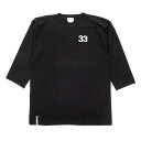 COLOR COMMUNICATIONS LONG SLEEVE カラーコミュニケーションズ 7分袖Tシャツ 33 DEPT. BLACK スケートボード スケボー