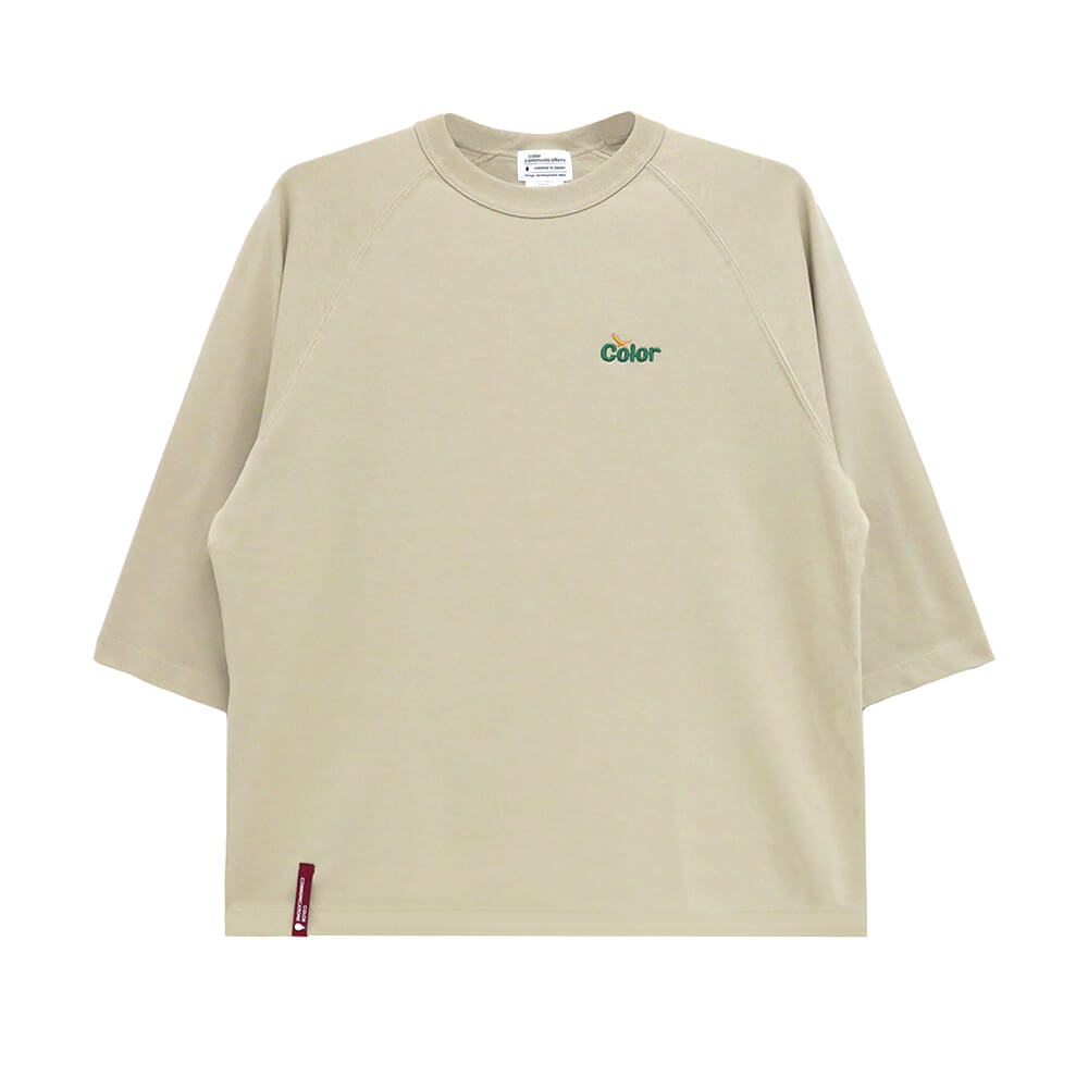 Rakuten - COLOR COMMUNICATIONS LONG SLEEVE カラーコミュニケーションズ 7分袖Tシャツ WAWA OWL EMB LETTER STONE スケートボード スケボー