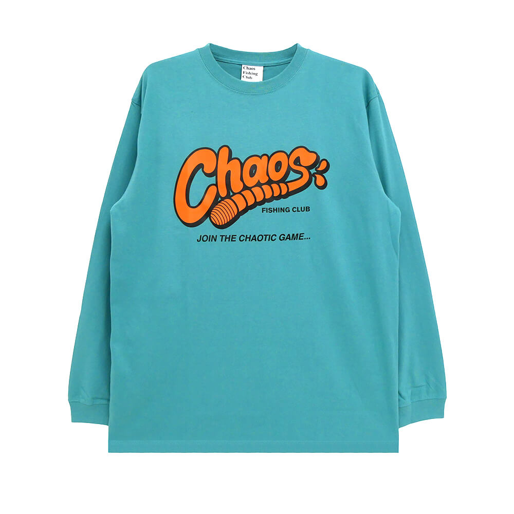 Rakuten - CHAOS FISHING CLUB LONG SLEEVE カオスフィッシングクラブ ロングスリーブTシャツ WORM LOGO GREEN スケートボード スケボー