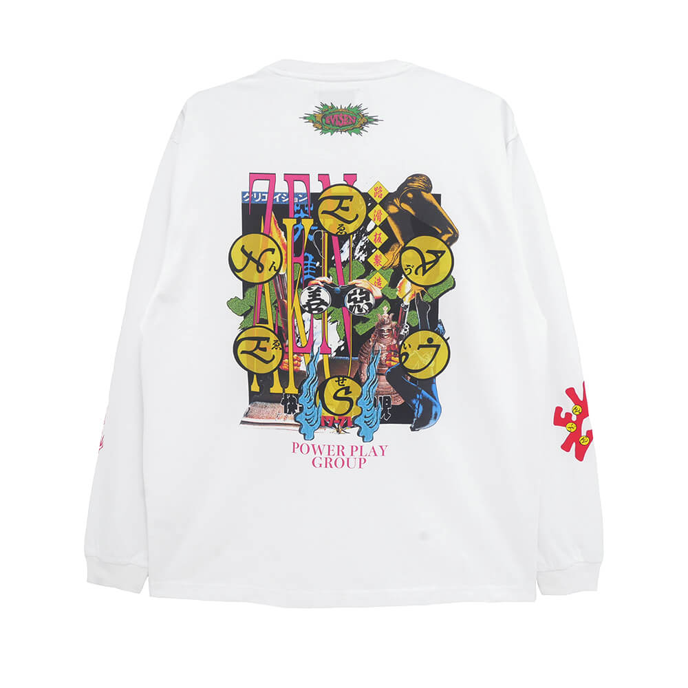 Rakuten - EVISEN LONG SLEEVE エビセン ロングスリーブTシャツ BASTERD WHITE スケートボード スケボー