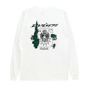 EVISEN LONG SLEEVE エビセン ロングスリーブTシャツ NEO ADULTS ONLY LS WHITE スケートボード スケボー