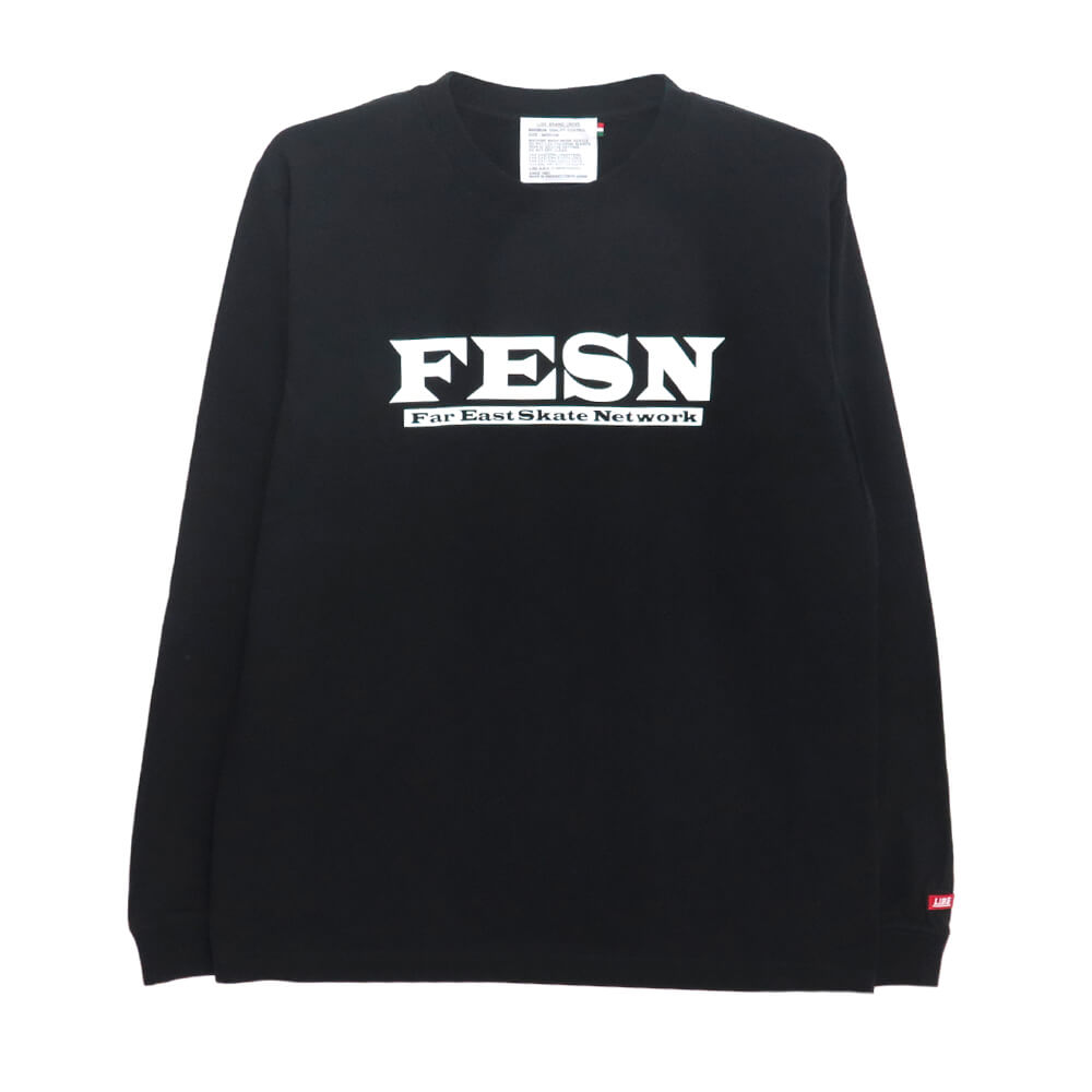 FESN LONG SLEEVE エフイーエスエヌ ロングスリーブTシャツ LOGO BLACK スケートボード スケボー