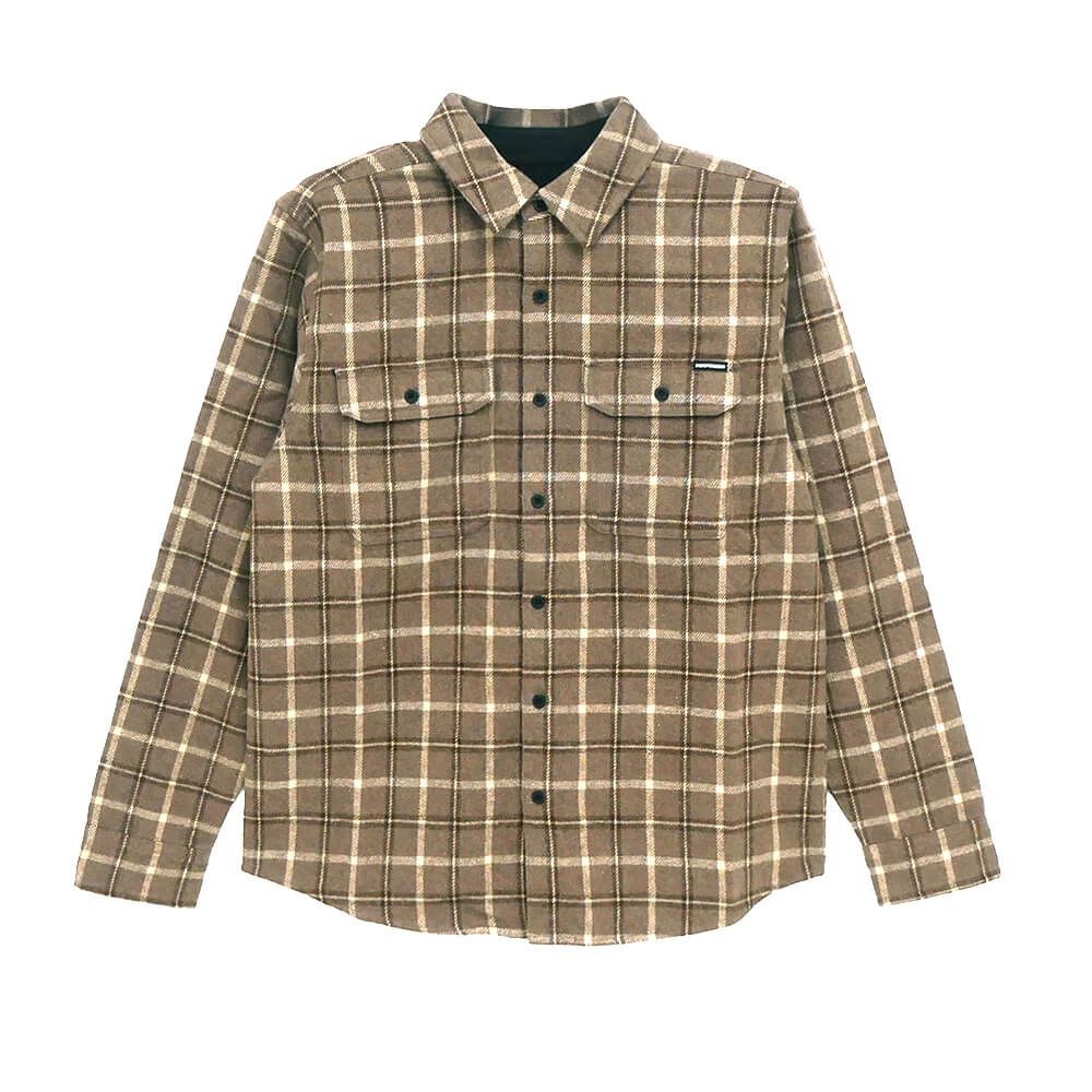 Rakuten - INDEPENDENT LONG SLEEVE インディペンデント 長袖シャツ BELMONT FLANNEL SHIRTS BROWN/TAN スケートボード スケボー