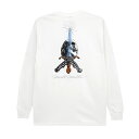 POWELL PERALTA LONG SLEEVE パウエルペラルタ ロングスリーブTシャツ SKULL & SWORD WHITE スケートボード スケボー