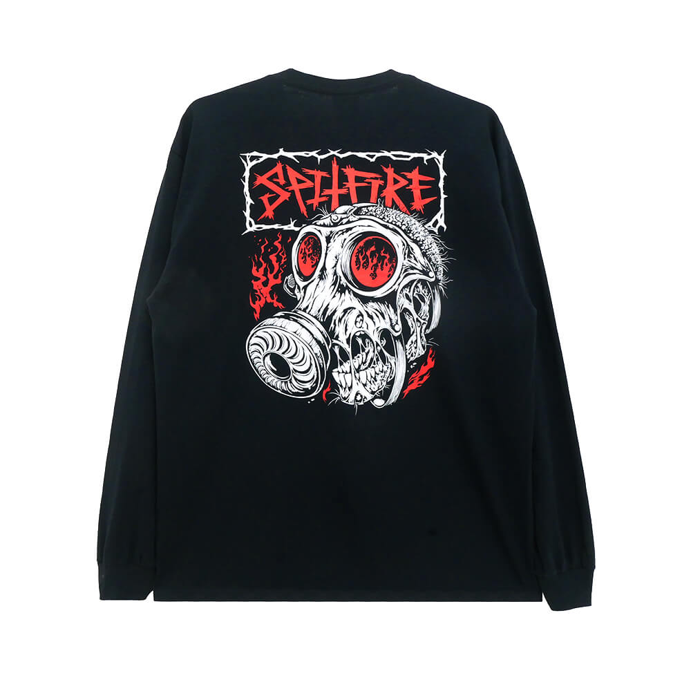 Rakuten - SPITFIRE LONG SLEEVE スピットファイヤー ロングスリーブTシャツ GAS MASK BLACK スケートボード スケボー