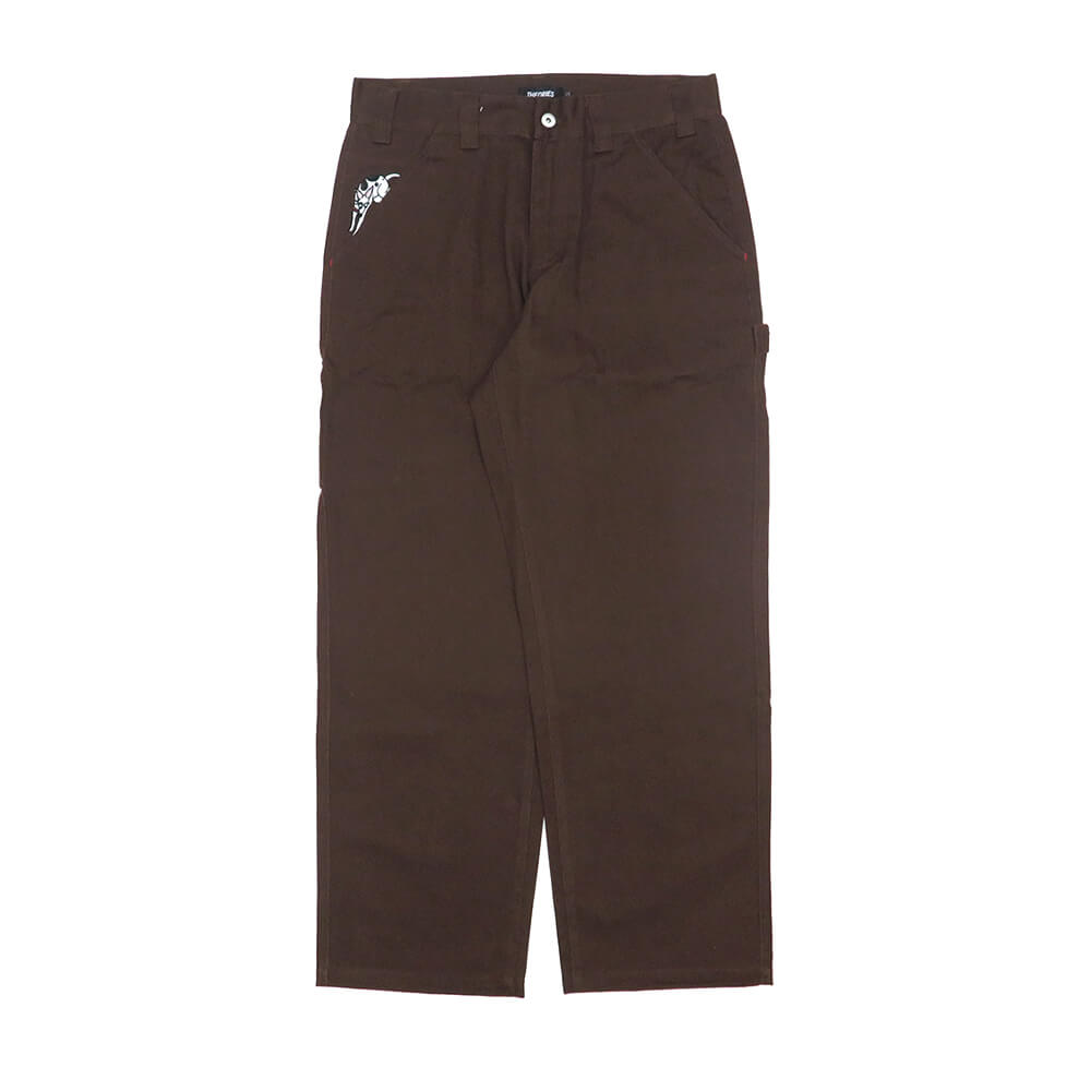 THEORIES PANTS セオリーズ パンツ ジーンズ PIANO TRAP TWILL CARPENTER DARK BROWN スケートボード スケボー