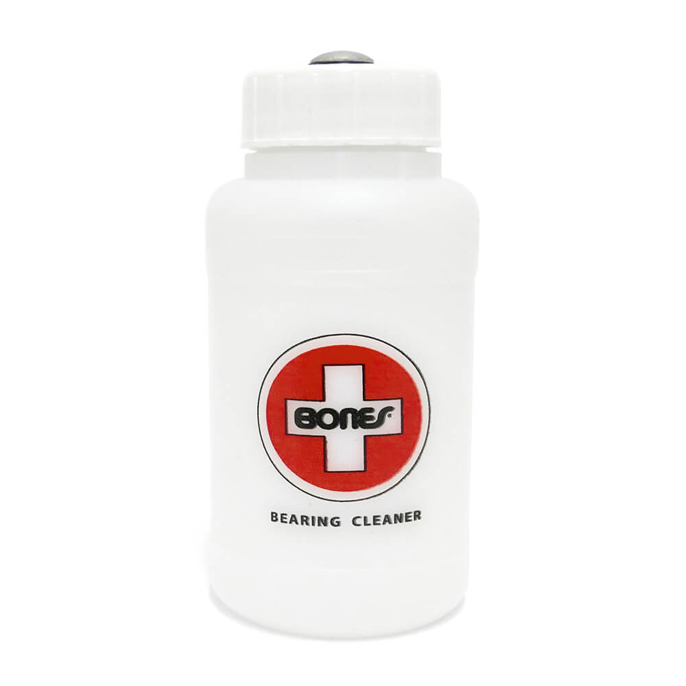 【BONES / BEARINGS CLEANING UNIT】 スケボー・スケートボードのベアリングブランド、BONES BEARINGS（ボーンズベアリングス）のベアリング専用洗浄ユニットです。 ケースにベアリングをセットし洗浄液を入れシェイクする事で、簡単にベアリングを洗浄可能。 定期的なメンテナンスを行う事により、ベアリングの寿命を伸ばし、高速なスピードを維持する事が可能です。 洗浄後にはベアリングオイルを注入して下さい。 ※洗浄液、ベアリングは付属致しません。 *商品によって多少の誤差がある事をご了承下さい。 *当店舗に掲載の写真・文章の無断転載を禁じます。