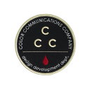 COLOR COMMUNICATIONS PATCH カラーコミュニケーションズ ワッペン CCC LG BEIGE/BLACK スケートボード スケボー