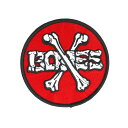 POWELL PERALTA PATCH パウエルペラルタ ワッペン CROSS BONES RED/WHITE/BLACK スケートボード スケボー