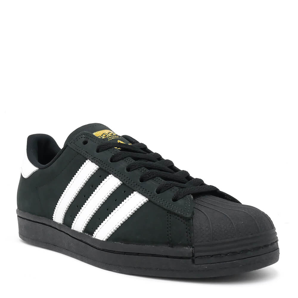 ADIDAS SHOES アディダス シューズ スニーカー SUPERSTAR ADV FV0321 BLACK/WHITE/GOLD スケートボード スケボー