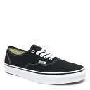 VANS SHOES バンズ シューズ スニーカー AUTHENTIC BLACK（US企画） スケートボード スケボー