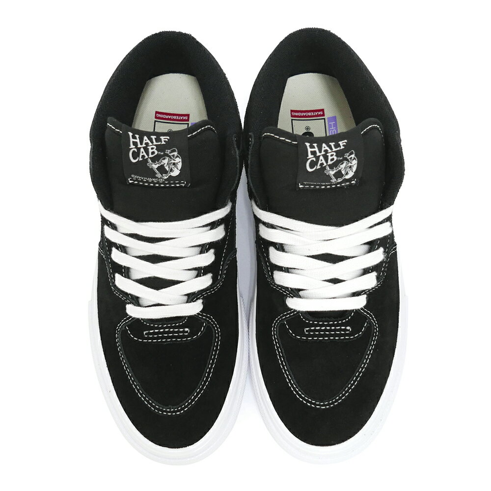 VANS SHOES バンズ シューズ スニーカー SKATE HALF CAB 黒/白 BLACK/WHITE（US企画） スケートボード スケボー