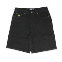 THEORIES SHORTS セオリーズ ショーツ PLAZA DENIM SHORTS BLACK スケートボード スケボー