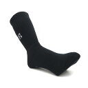 CHAOS FISHING CLUB SOCKS カオスフィッシングクラブ ソックス 靴下 1 PAC LOGO BLACK スケートボード スケボー