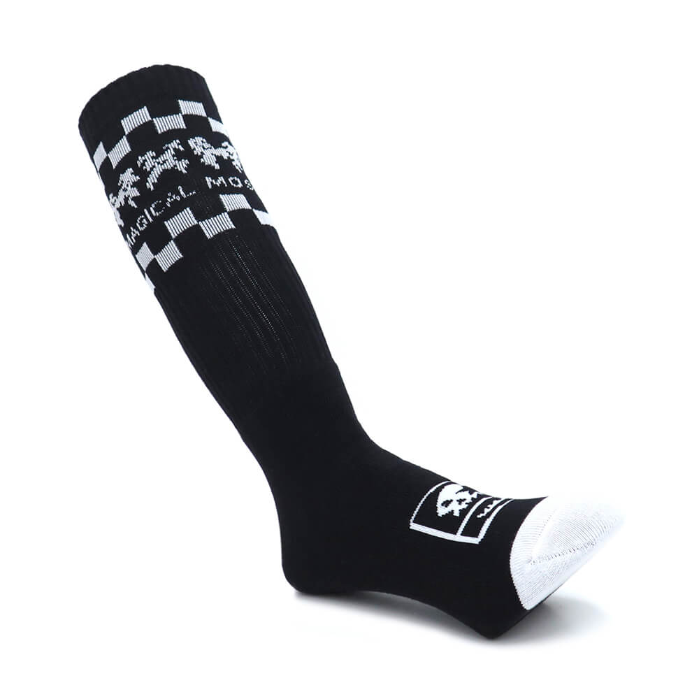 MAGICAL MOSH MISFITS SOCKS マジカルモッシュミスフィッツ ソックス 靴下 MXMXM CHECKER SOX BLACK スケートボード スケボー