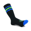 MAGICAL MOSH MISFITS SOCKS マジカルモッシュミスフィッツ ソックス 靴下 マモミ BLACK/BLUE スケートボード スケボー