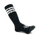 MAGICAL MOSH MISFITS SOCKS マジカルモッシュミスフィッツ ソックス 靴下 マモミ BLACK/WHITE スケートボード スケボー