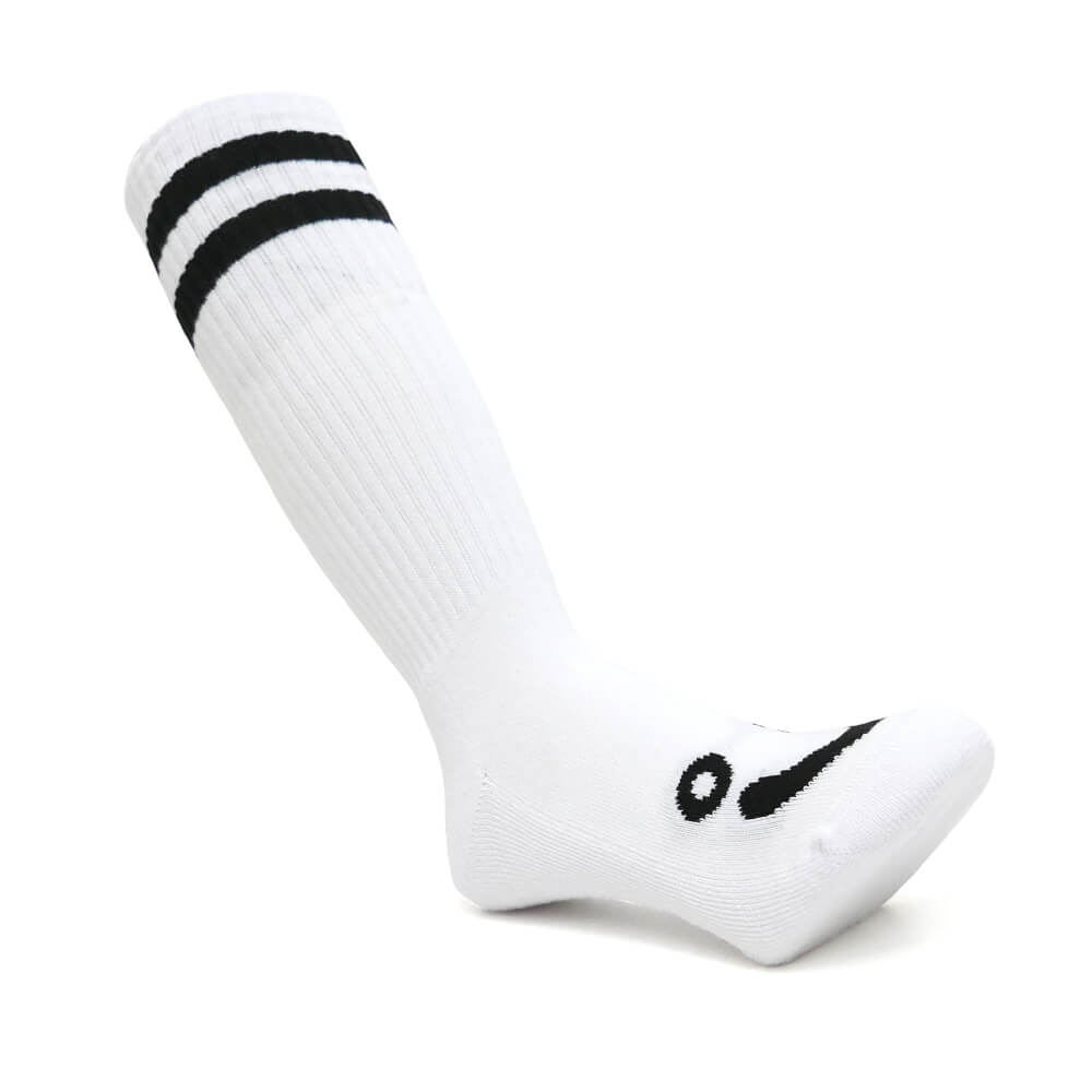 POLAR SOCKS ポーラー ソックス 靴下 HAPPY SAD LONG WHITE スケートボード スケボー