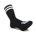 POLAR SOCKS ポーラー ソックス 靴下 HAPPY SAD RIB BLACK スケートボード スケボー