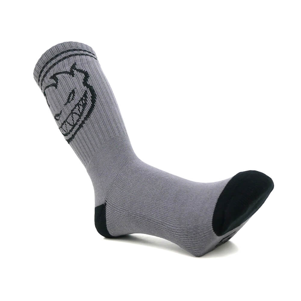 SPITFIRE SOCKS スピットファイヤー ソックス 靴下 BIGHEAD CHARCOAL/BLACK スケートボード スケボー