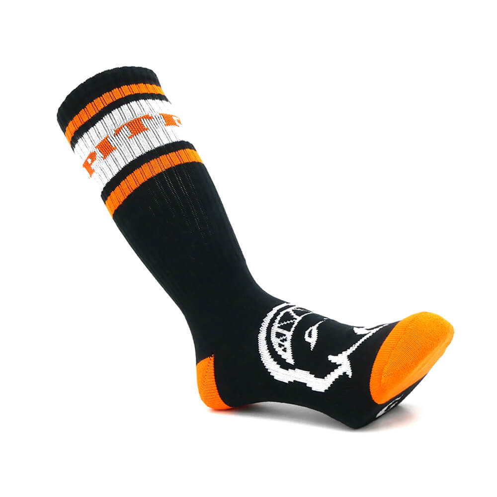 SPITFIRE SOCKS スピットファイヤー ソックス 靴下 CLASSIC 87 BIGHEAD BLACK/ORANGE/WHITE スケートボード スケボー