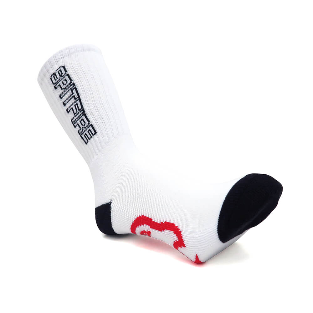 SPITFIRE SOCKS スピットファイヤー ソックス 靴下 CLASSIC 87 BIGHEAD WHITE/BLACK/RED スケートボード スケボー