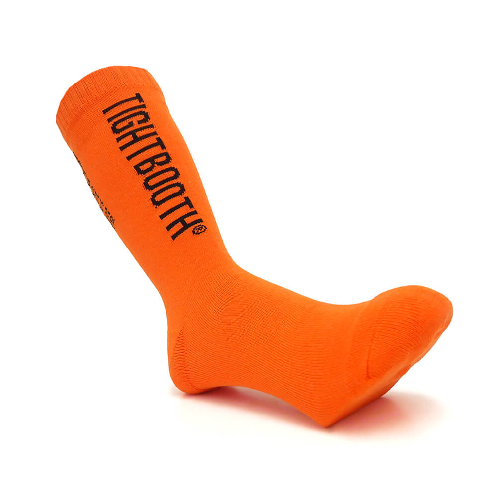 Rakuten - TIGHTBOOTH（TBPR）SOCKS タイトブース ソックス 靴下 LABEL LOGO SOCKS ORANGE スケートボード スケボー