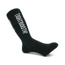 TIGHTBOOTH(TBPR)SOCKS タイトブース ソックス 靴下 LABEL LOGO SOCKS BLACK スケートボード スケボー