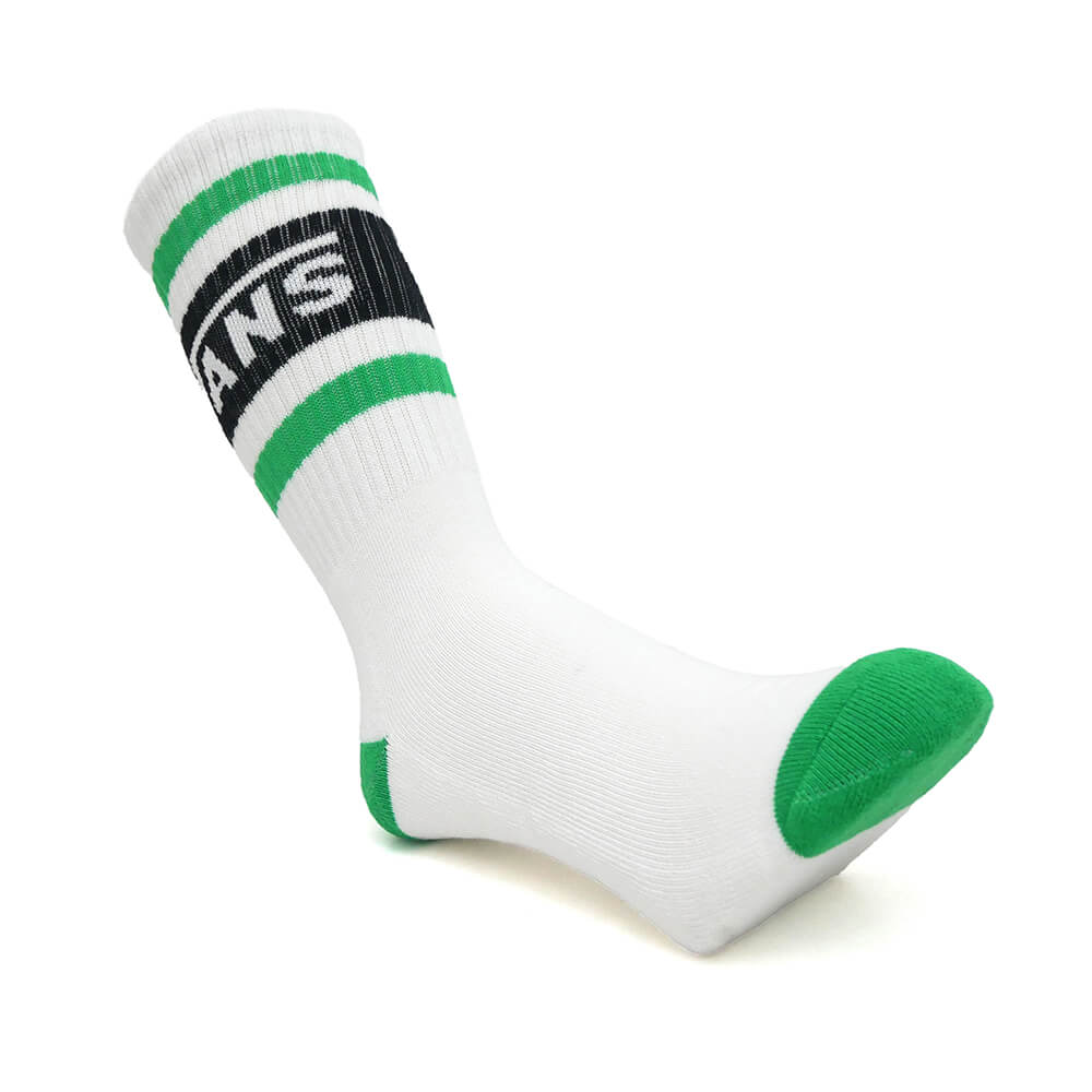 Rakuten - VANS SOCKS バンズ ソックス 靴下 DROP V CREW WHITE/GREEN/BLACK（US企画） スケートボード スケボー