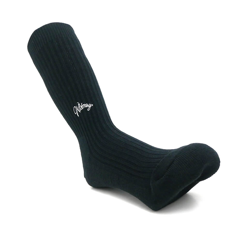 樂天商城 - WHIMSY SOCKS ウィムジー ソックス 靴下 EMJAY BLACK スケートボード スケボー