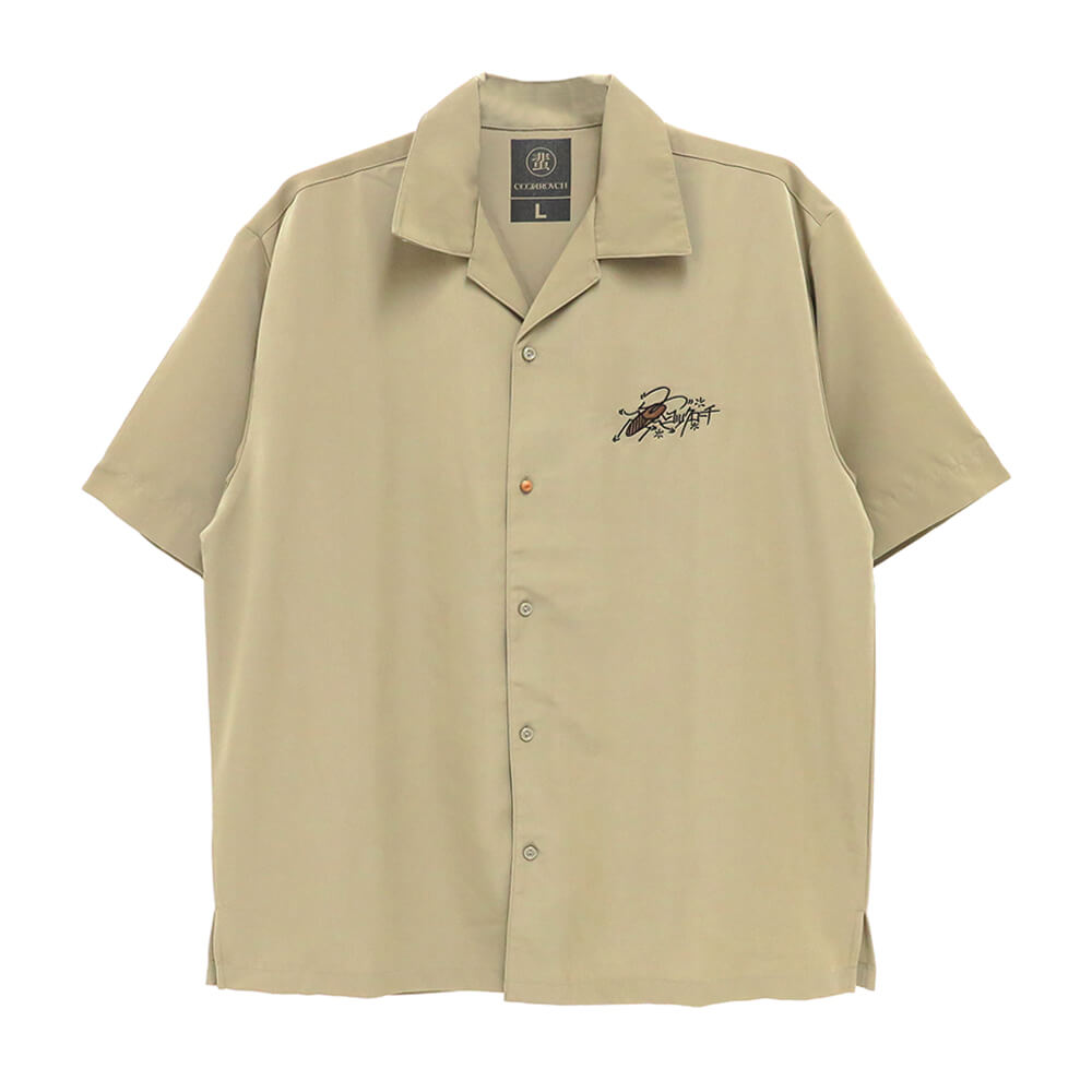 COCKROACH S/S SHIRT コックローチ 半袖シャツ コックローチンピラ KHAKI スケートボード スケボー