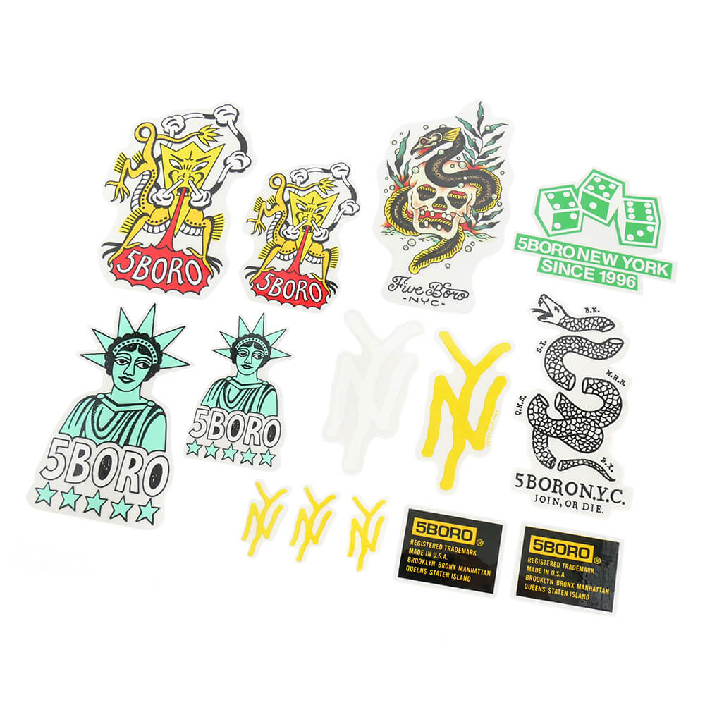 5BORO STICKER PACK ファイブボロ ステッカーパック 5B STICKER PACK スケートボード スケボー 2