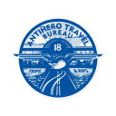 ANTIHERO STICKER アンチヒーロー ステッカー TRAVEL BUREAU 440 BLUE スケートボード スケボー