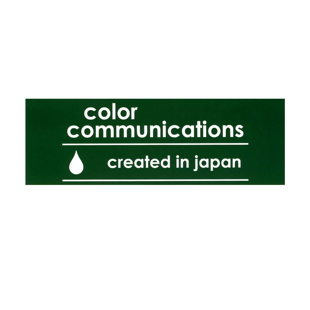 COLOR COMMUNICATIONS STICKER J[R~jP[VY XebJ[ CREATED IN JAPAN 220 GREEN XP[g{[h XP{[