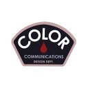 COLOR COMMUNICATIONS STICKER カラーコミュニケーションズ ステッカー DESIGN DEPT. BEIGE/BLACK スケートボー...