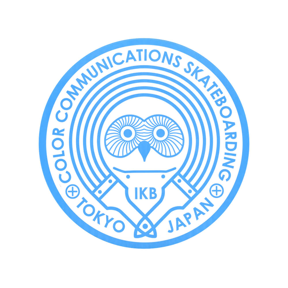 COLOR COMMUNICATIONS STICKER 顼ߥ˥ ƥå OWL IKB 220 LIGHT BLUE ȥܡ ܡ