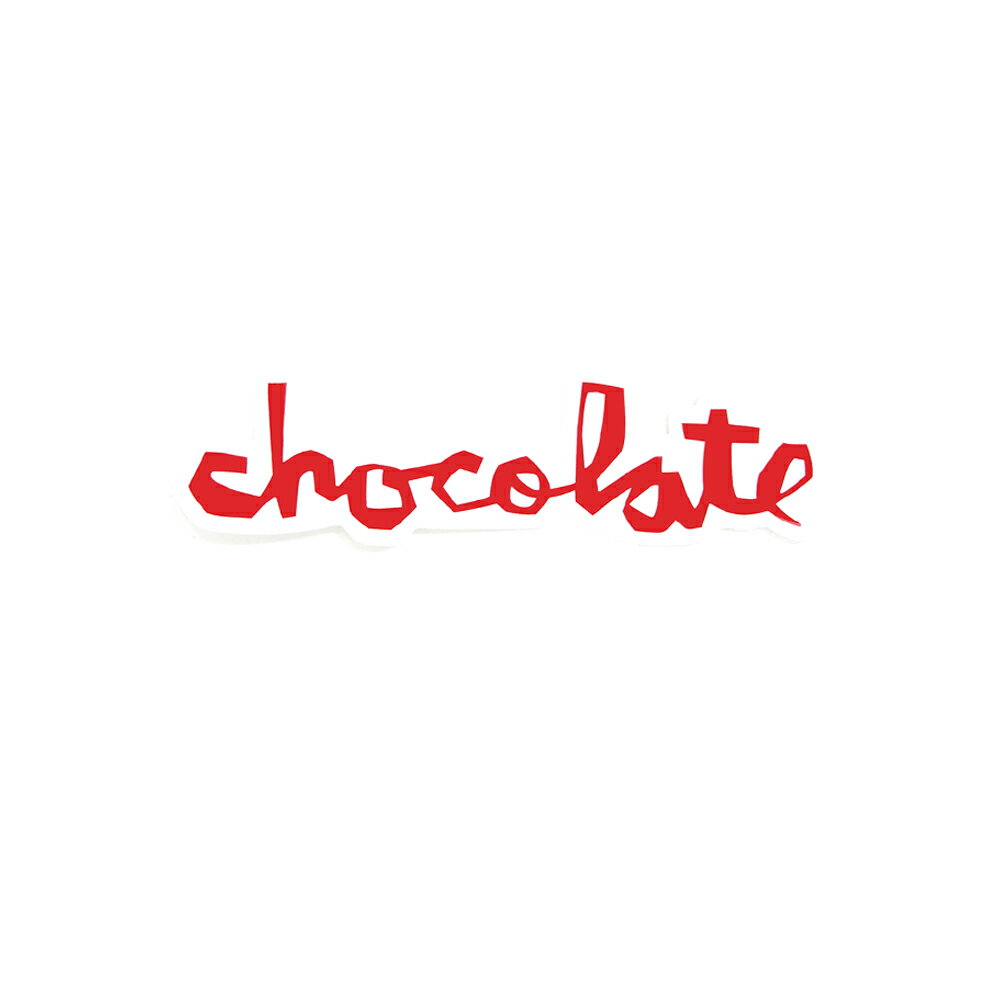 CHOCOLATE STICKER チョコレート ステッカー OG CHUNK MEDIUM RED スケートボード スケボー