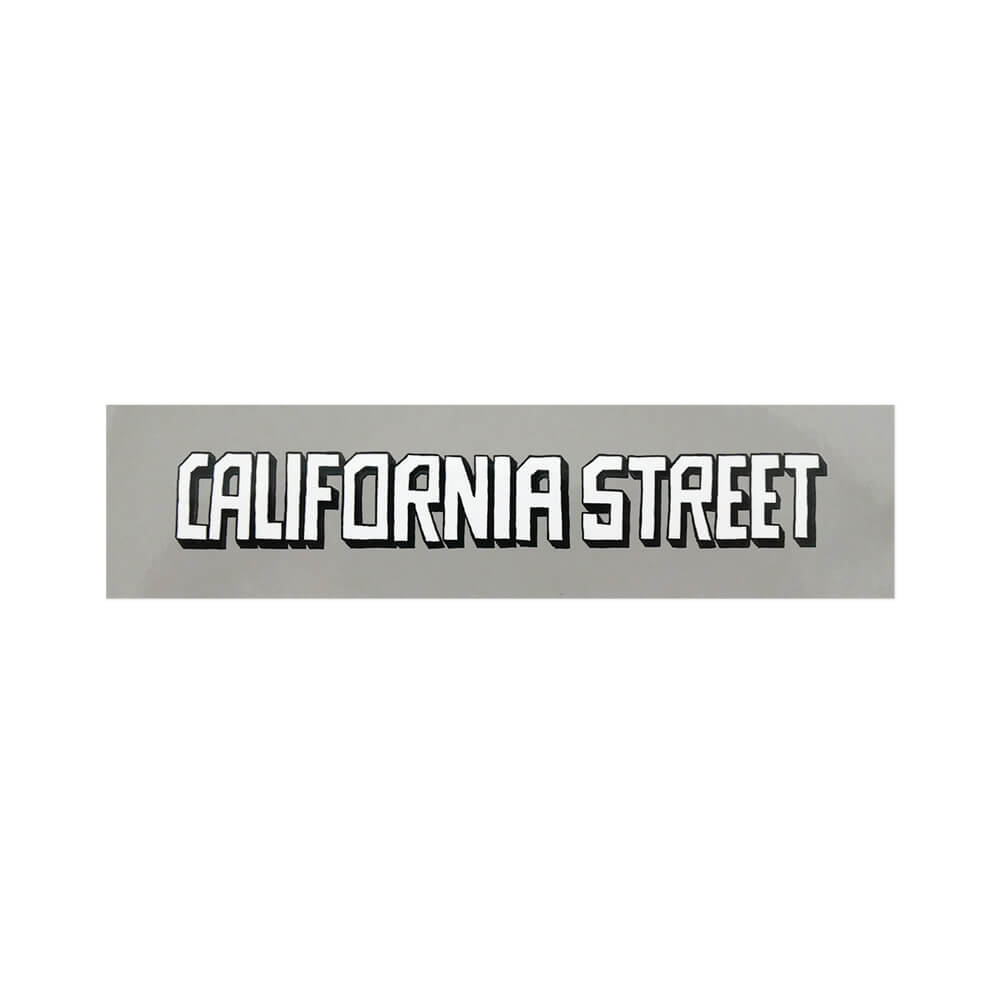 CALIFORNIA STREET STICKER ե˥ȥ꡼ ƥå ESOW BLOCK LOGO GREY ...