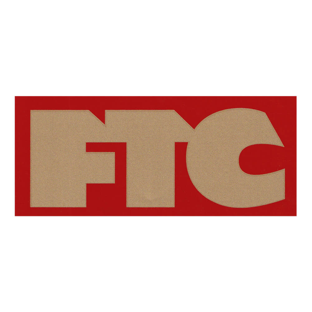 FTC STICKER GteB[V[ XebJ[ LOGO 8 INCH RED/GOLD XP[g{[h XP{[